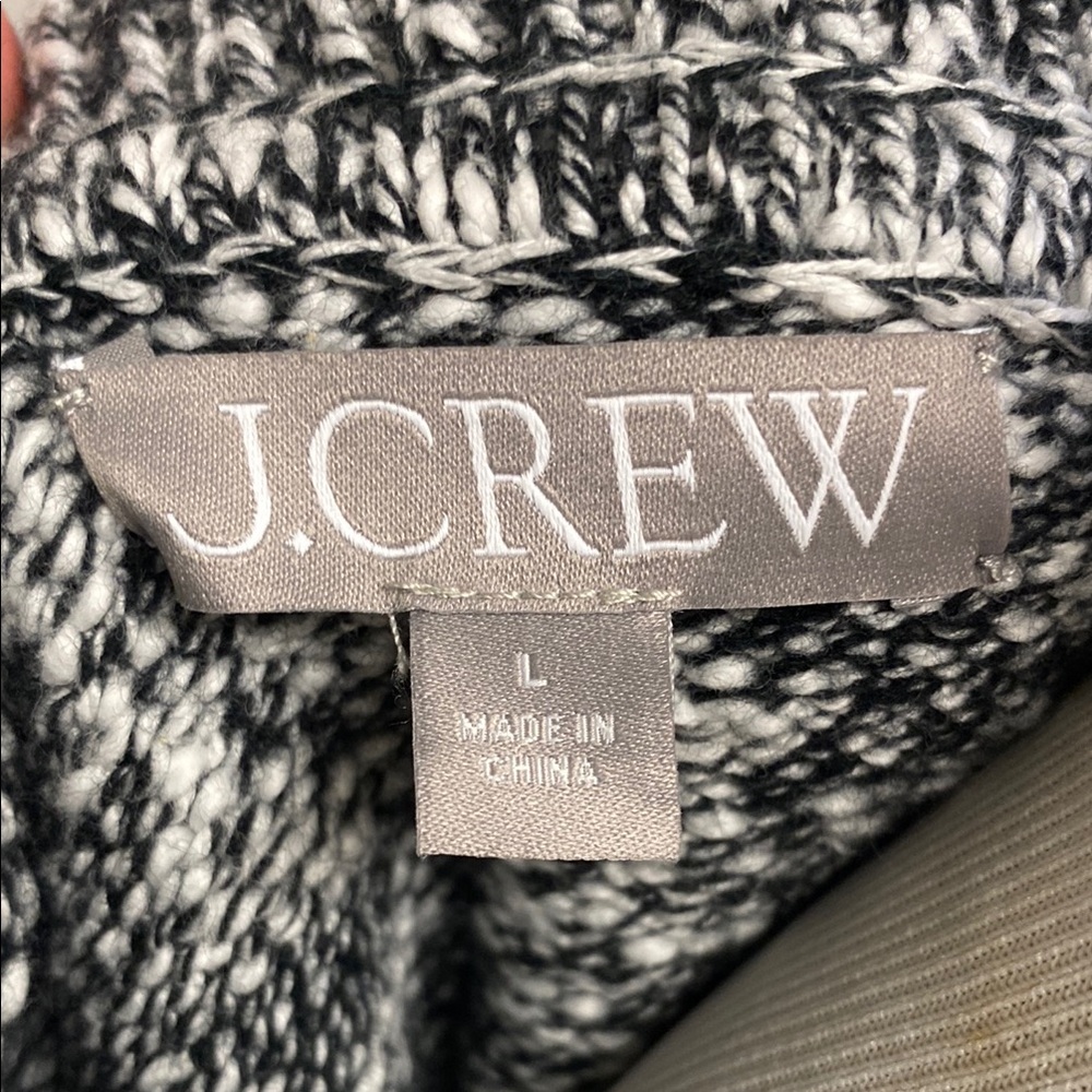 J. Crew Black and White Cardigan Sweater - Picture 2 of 7